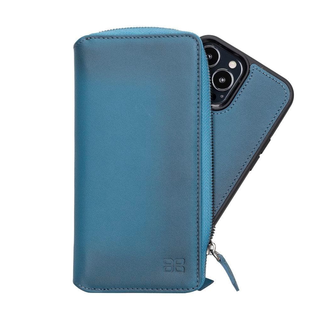 Detachable Leather Zipper Wallet Cases for Apple iPhone 13 Series Bouletta LTD