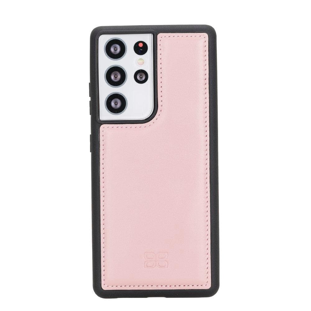 Flex Cover Back Leather Cases for Samsung Galaxy S21 Series S21 Ultra 6.8" / Pink Bouletta LTD