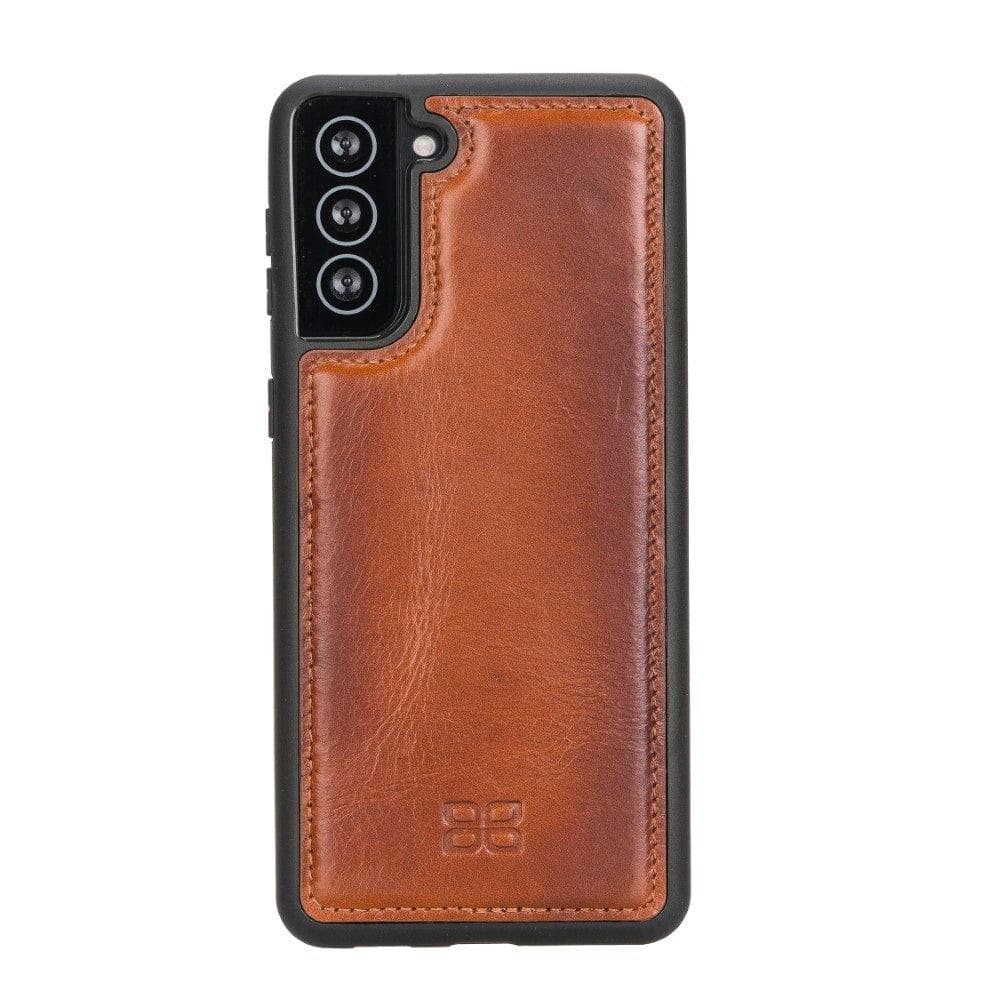 Flex Cover Back Leather Cases for Samsung Galaxy S21 Series S21 Plus 6.7" / Tan Bouletta LTD
