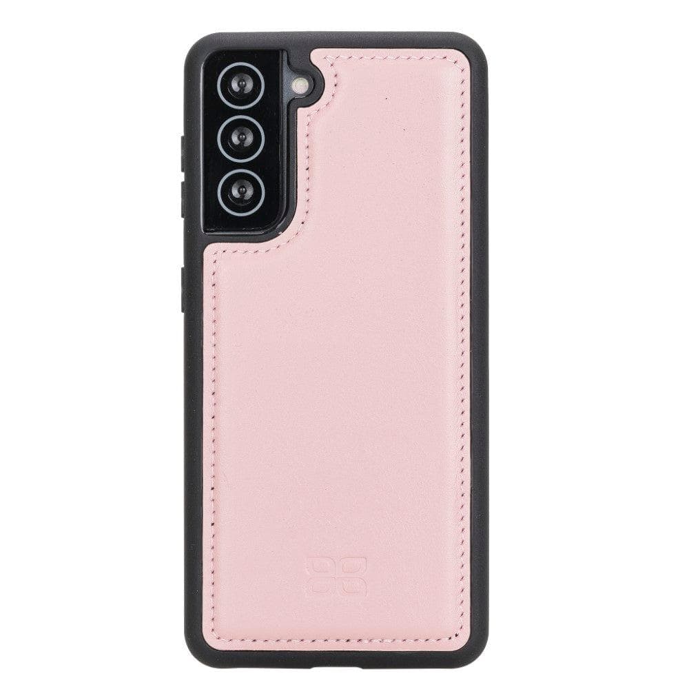 Flex Cover Back Leather Cases for Samsung Galaxy S21 Series S21 6.2" / Pink Bouletta LTD