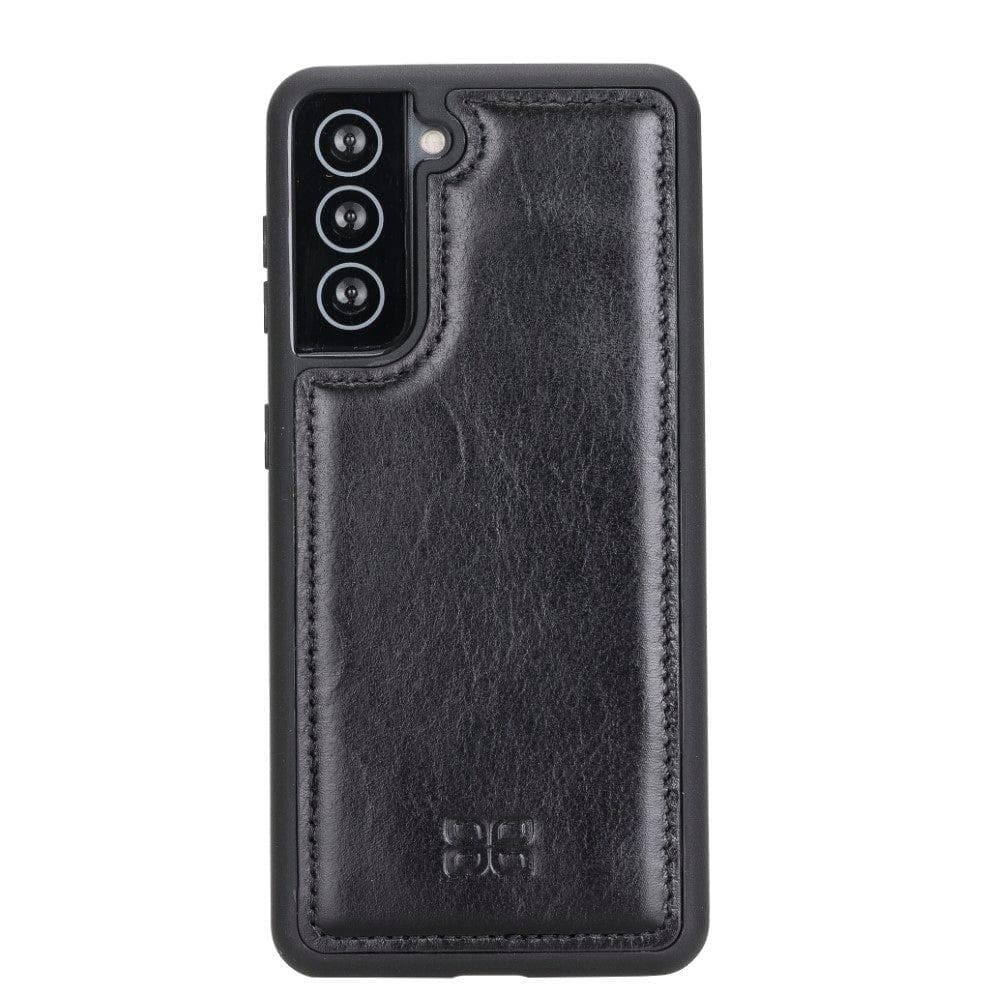 Flex Cover Back Leather Cases for Samsung Galaxy S21 Series S21 6.2" / Black Bouletta LTD