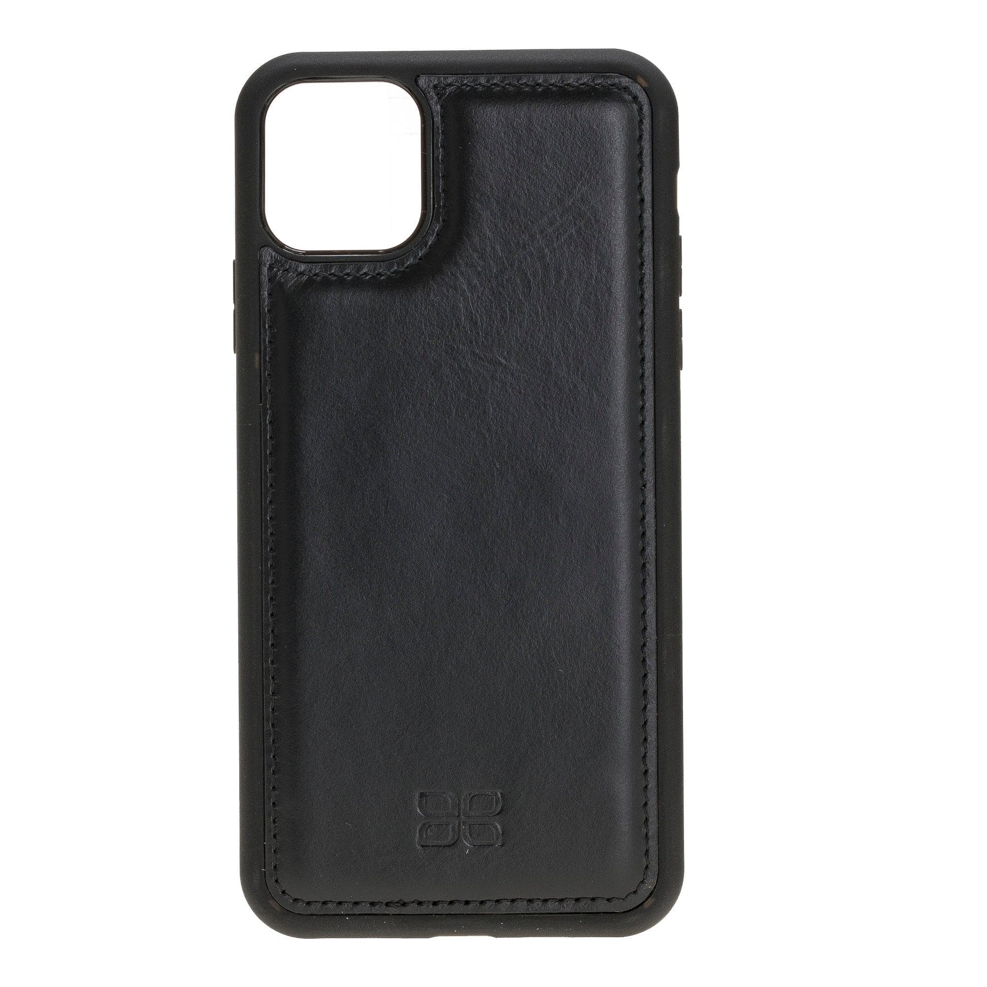 Flex Cover Leather Back Cover Case for Apple iPhone 11 Series iPhone 11 Promax 6.5" / Black Bouletta LTD