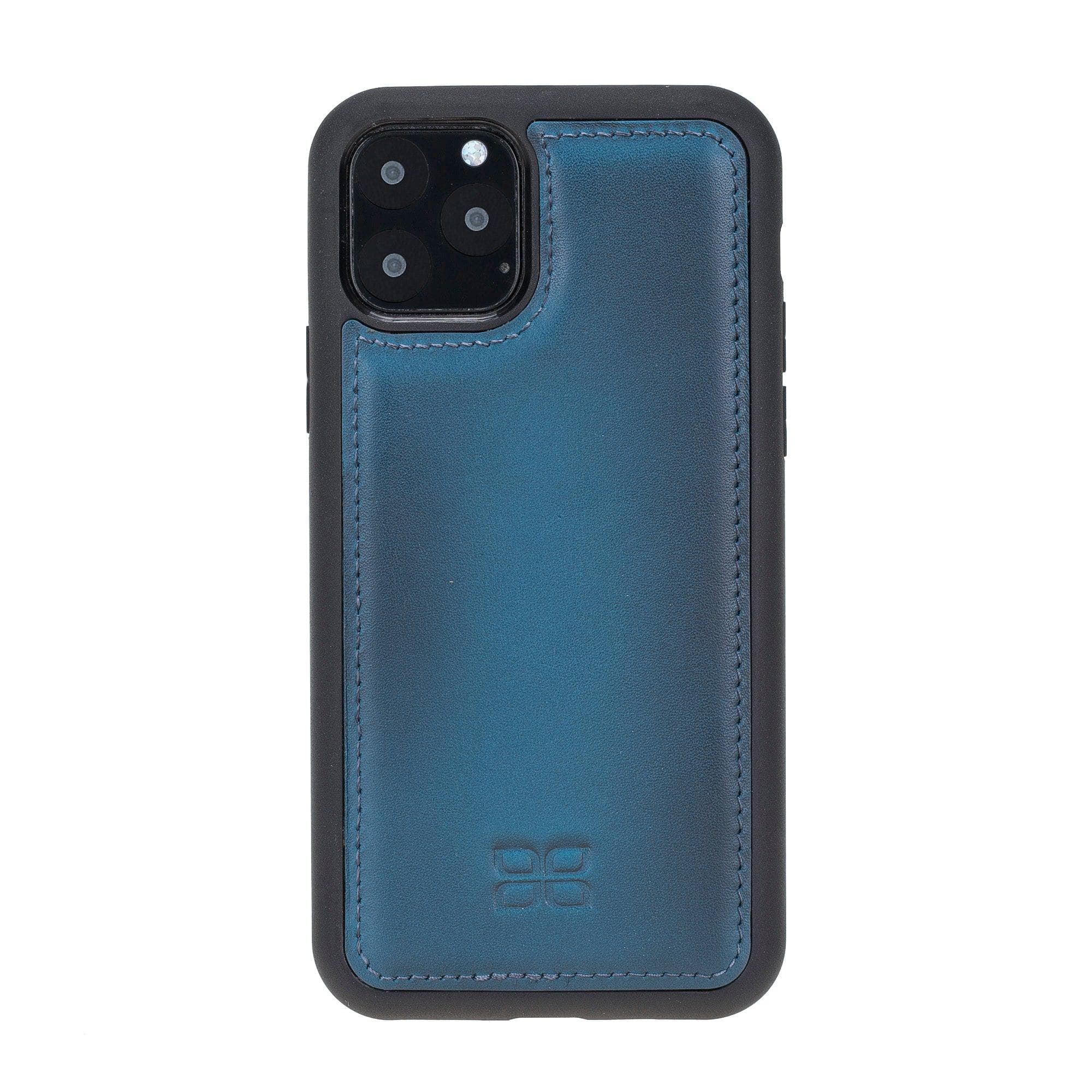 Flex Cover Leather Back Cover Case for Apple iPhone 11 Series iPhone 11 Pro 5.8" / Blue Bouletta LTD