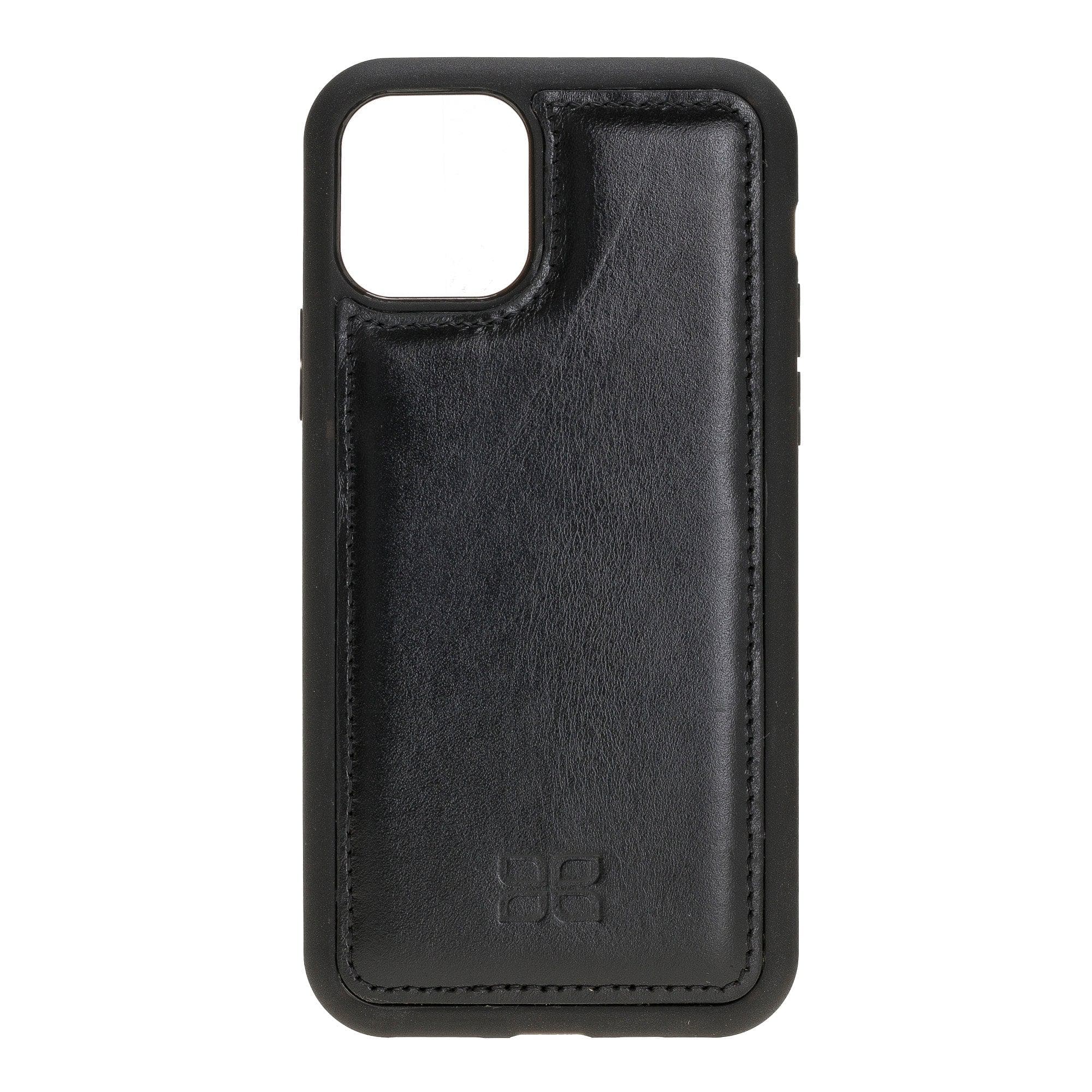Flex Cover Leather Back Cover Case for Apple iPhone 11 Series iPhone 11 Pro 5.8" / Black Bouletta LTD