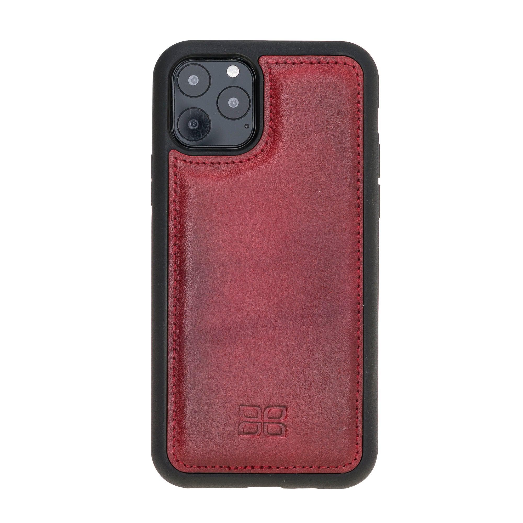 Flex Cover Leather Back Cover Case for Apple iPhone 11 Series iPhone 11 Pro 5.8" / Red Bouletta LTD