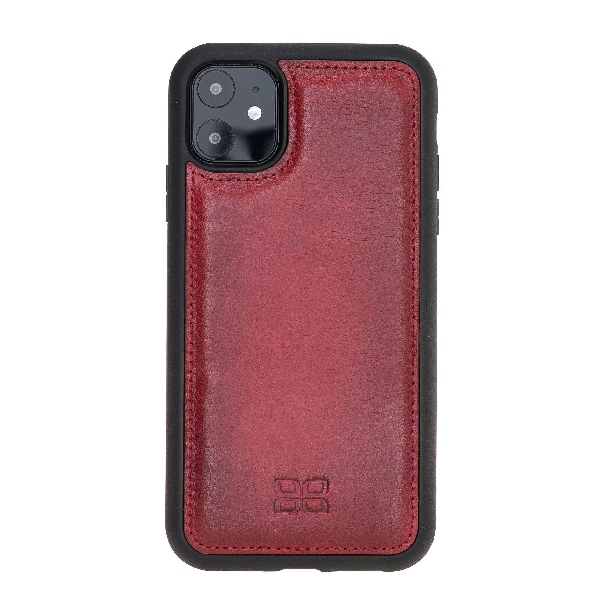 Flex Cover Leather Back Cover Case for Apple iPhone 11 Series iPhone 11 6.1" / Red Bouletta LTD