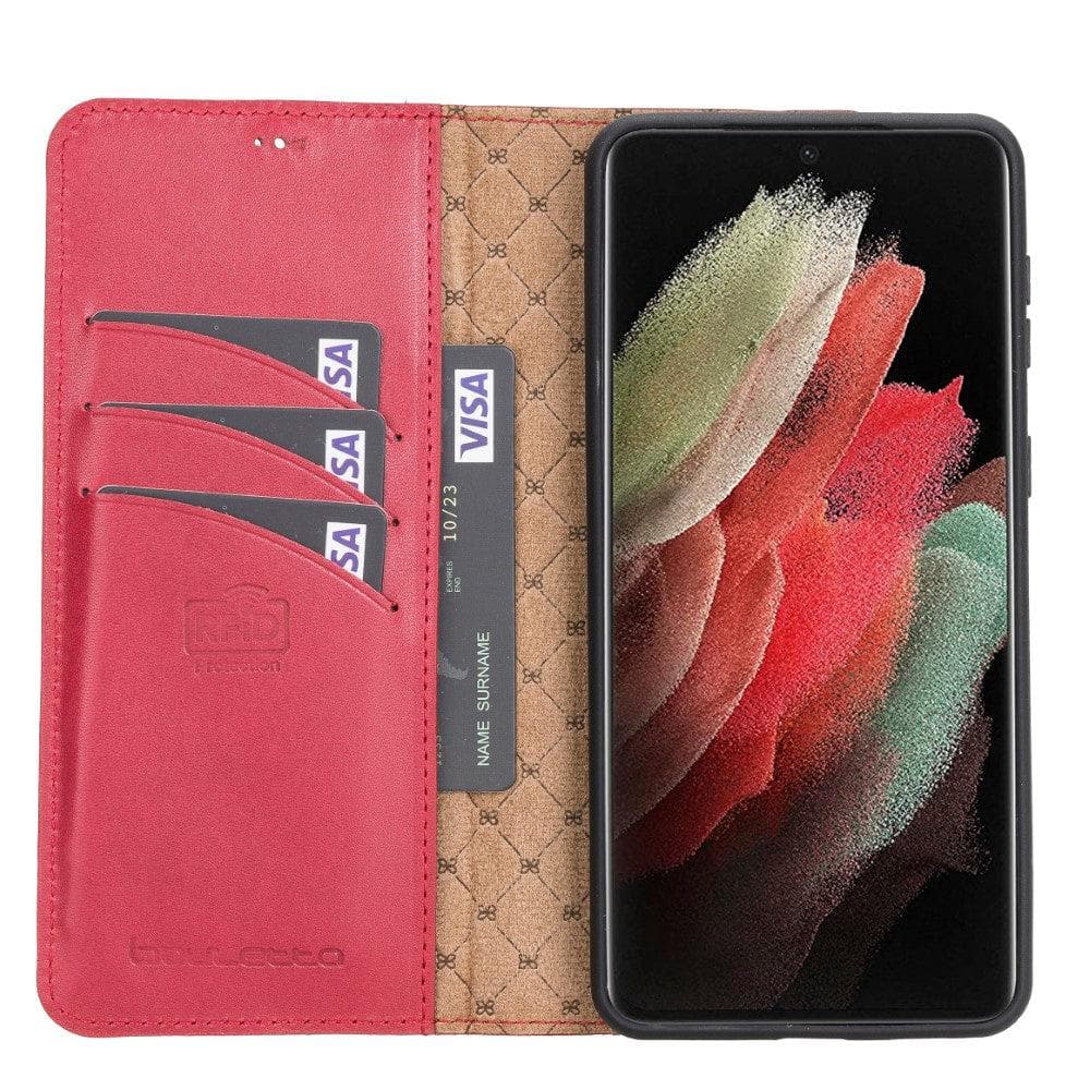 Magnetic Detachable Leather Wallet Cases for Samsung Galaxy S21 Series Bouletta LTD