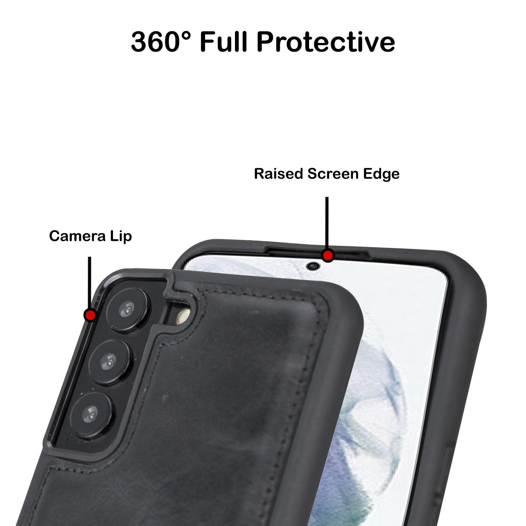 Samsung Galaxy S22 Series Genuine Leather Slim Back Cover Case Bouletta LTD