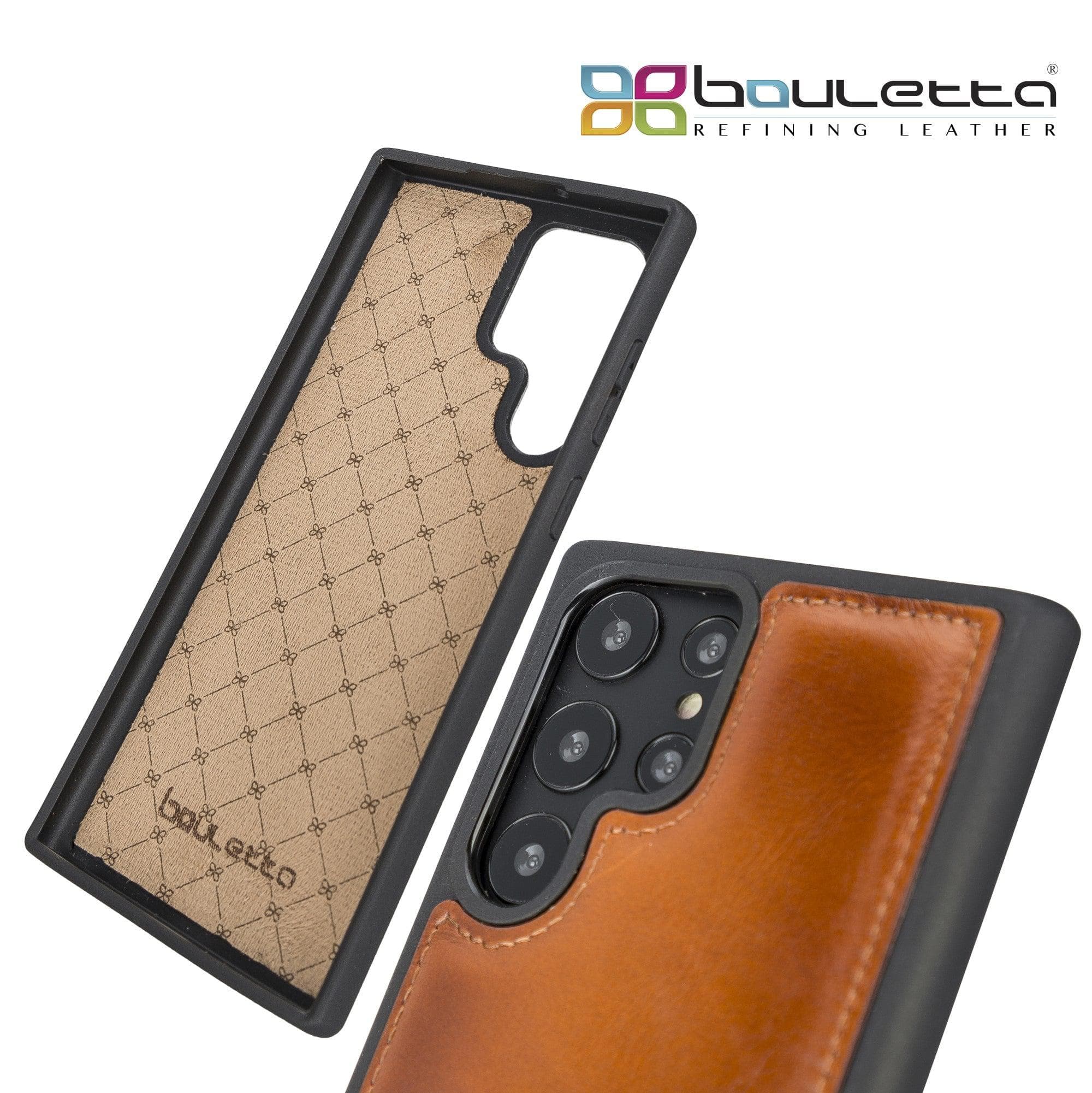 Samsung Galaxy S22 Series Genuine Leather Slim Back Cover Case Bouletta LTD