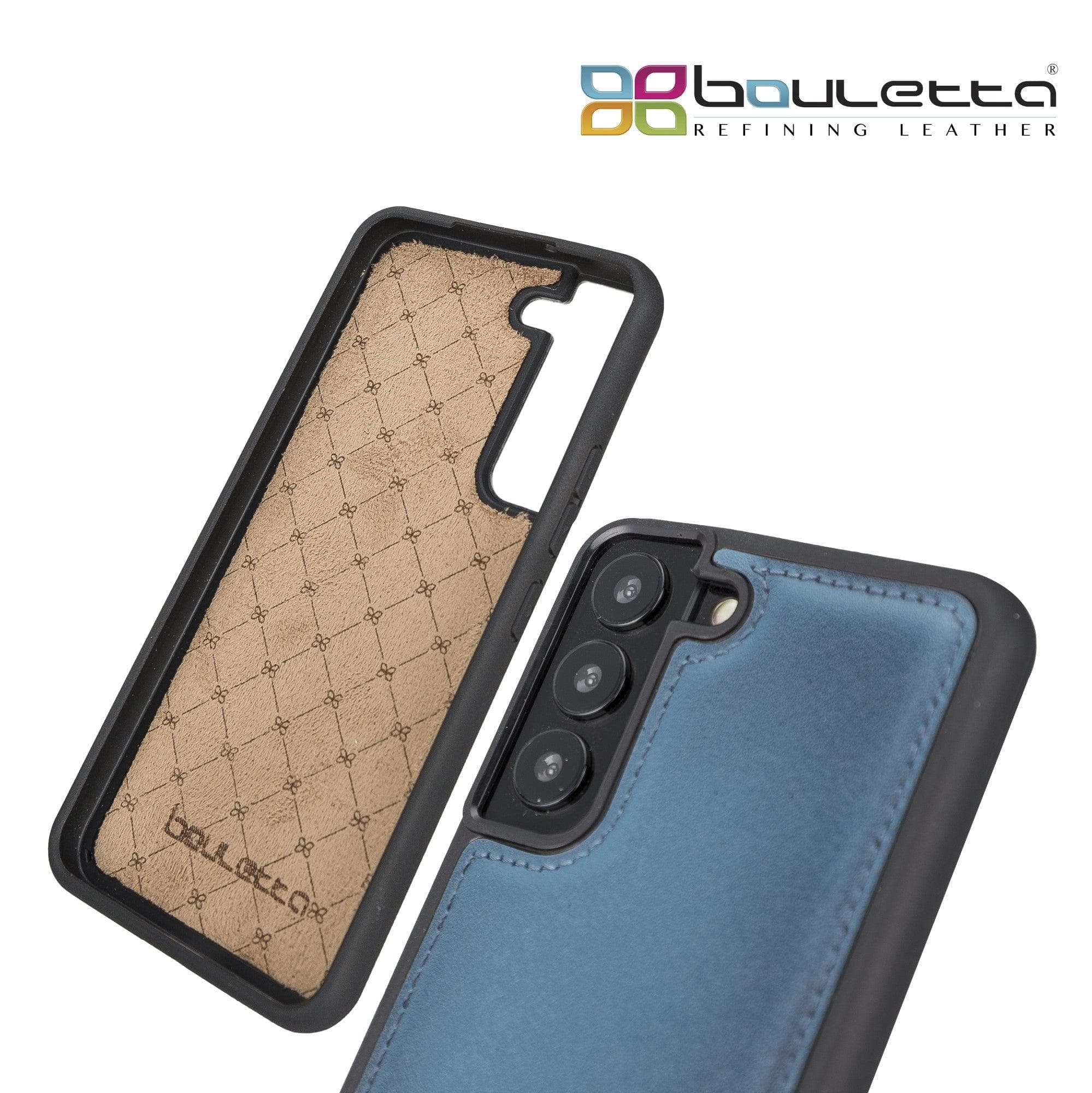 Samsung Galaxy S22 Series Genuine Leather Slim Back Cover Case with Card Holders Bouletta