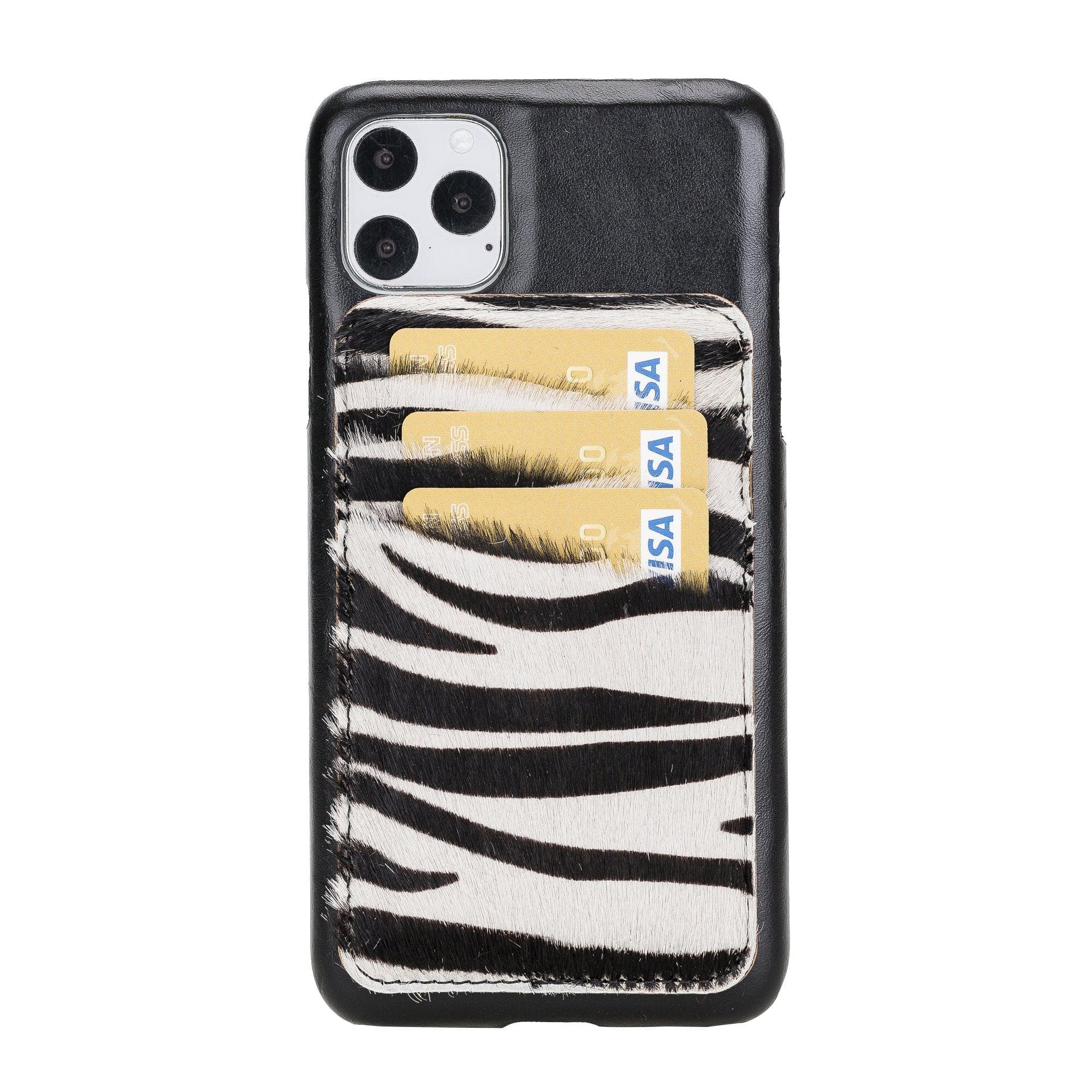 Ultimate Jacket Cases with Detachable Card Holder for iPhone 11 Series iPhone 11 Pro Max / Black-Zebra Bouletta LTD