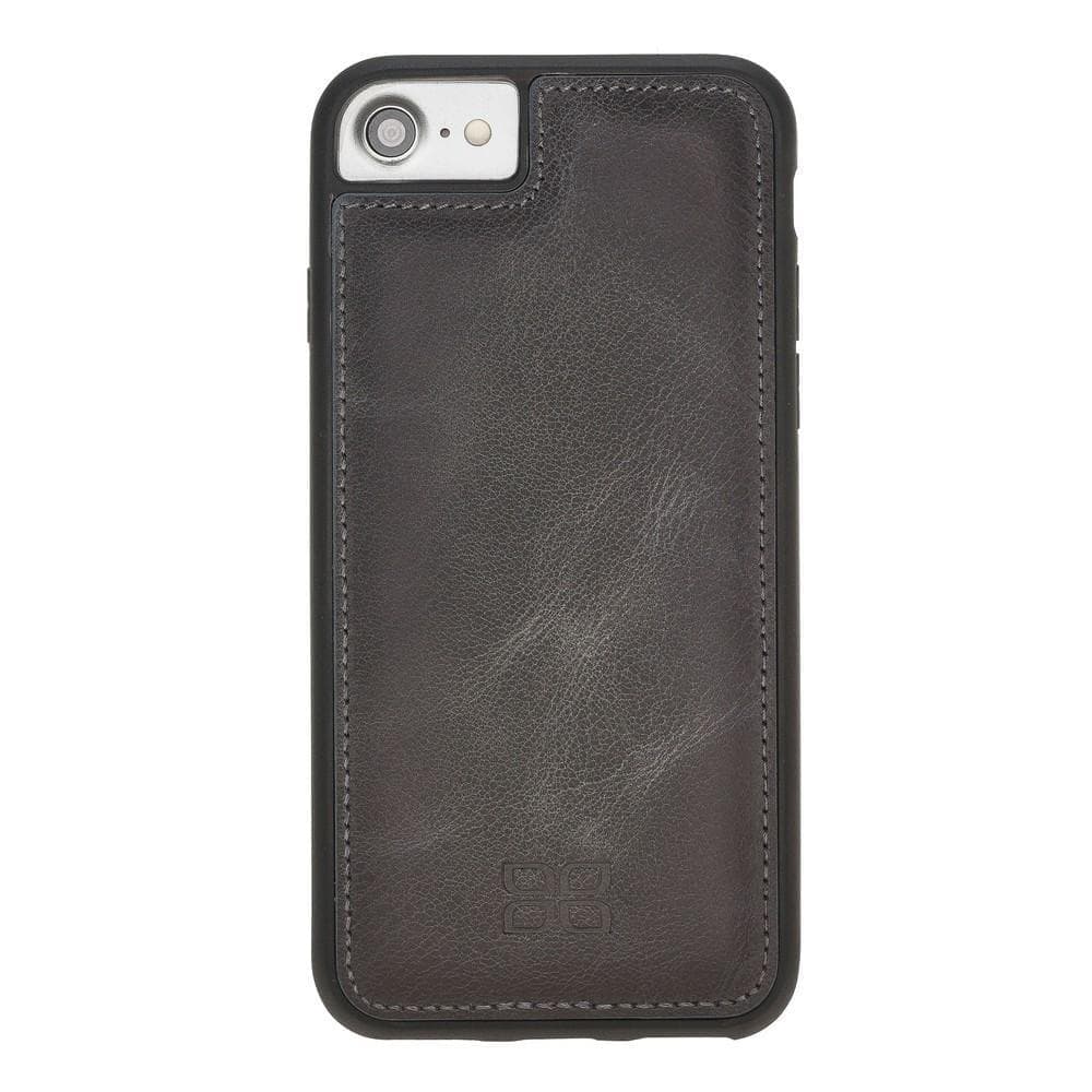 Flexible Genuine Leather Back Cover for Apple iPhone 8 Series iPhone 8 / Tiguan Gray Bouletta LTD