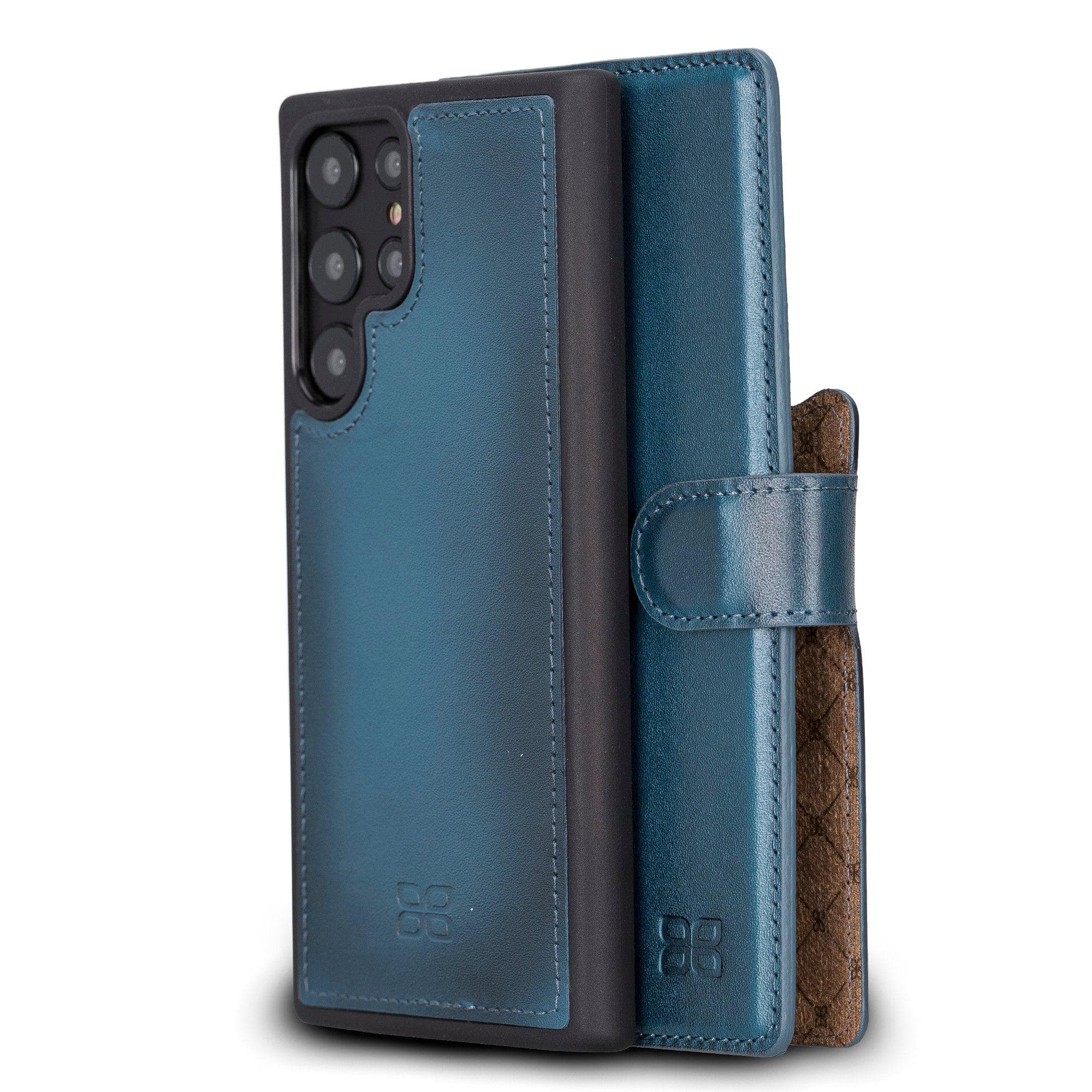 Samsung Galaxy S22 Series Leather Detachable Wallet Case S22 Ultra / Blue Bouletta LTD