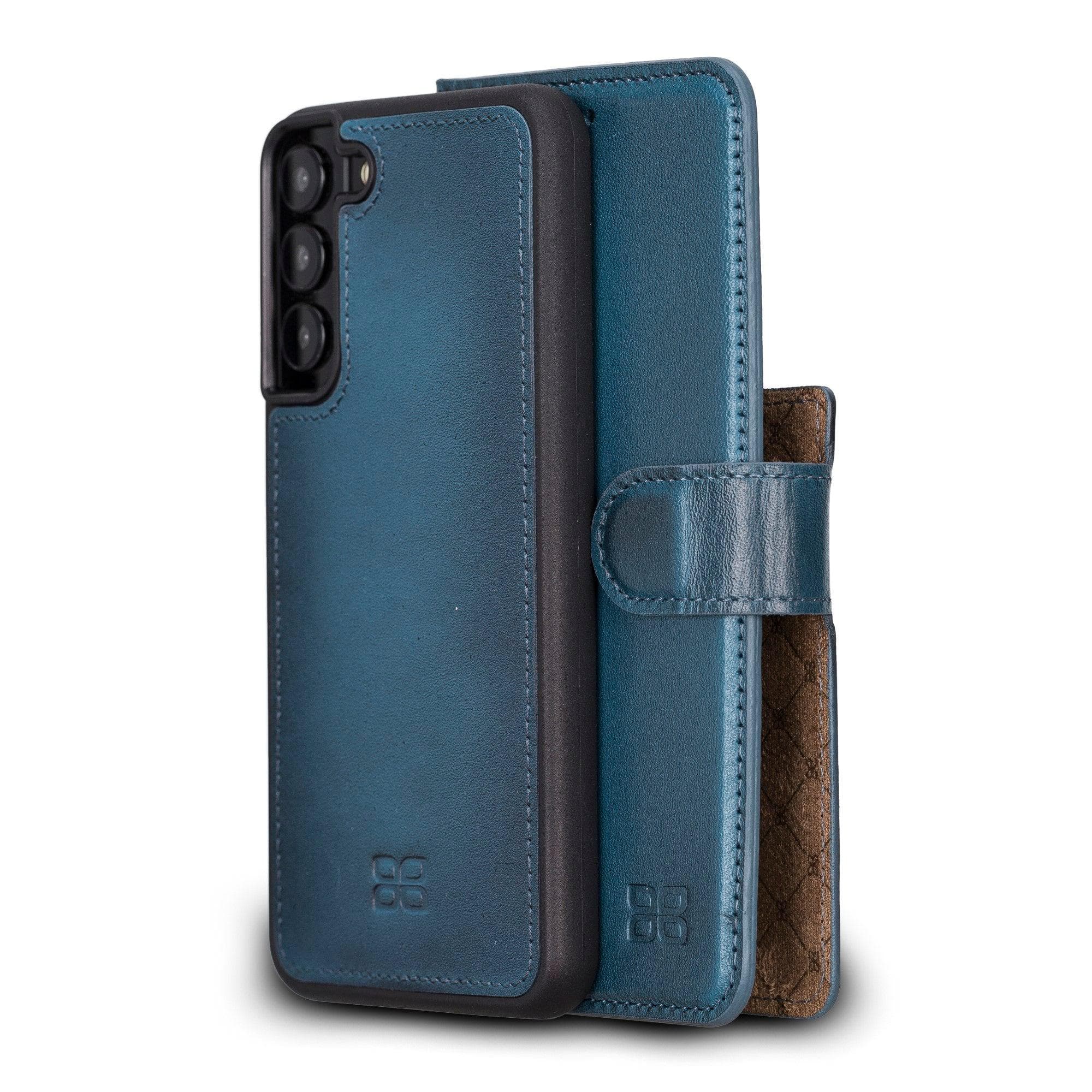 Samsung Galaxy S22 Series Leather Detachable Wallet Case S22 Plus / Blue Bouletta LTD