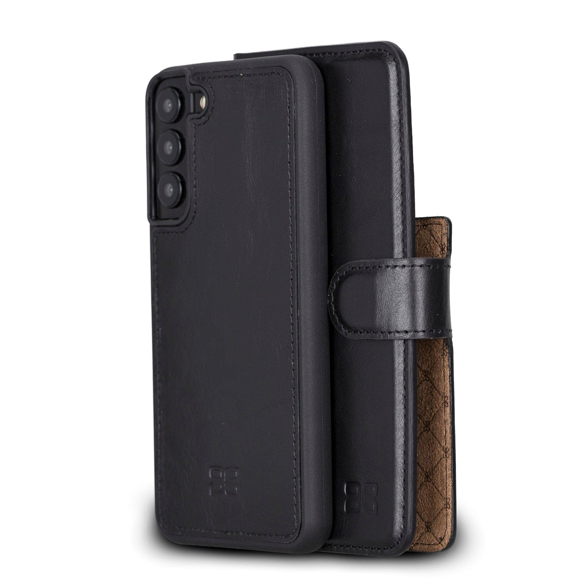 Samsung Galaxy S22 Series Leather Detachable Wallet Case S22 Plus / Black Bouletta LTD