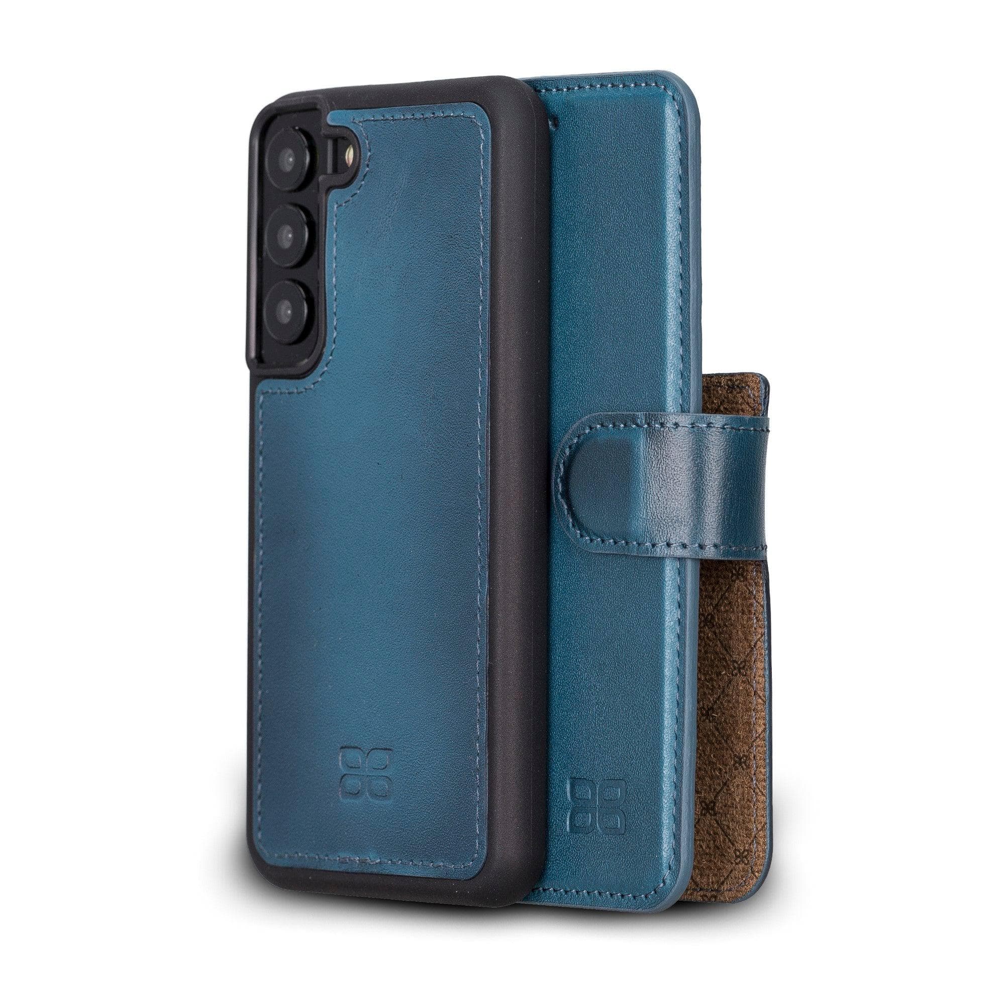 Samsung Galaxy S22 Series Leather Detachable Wallet Case S22 / Blue Bouletta LTD