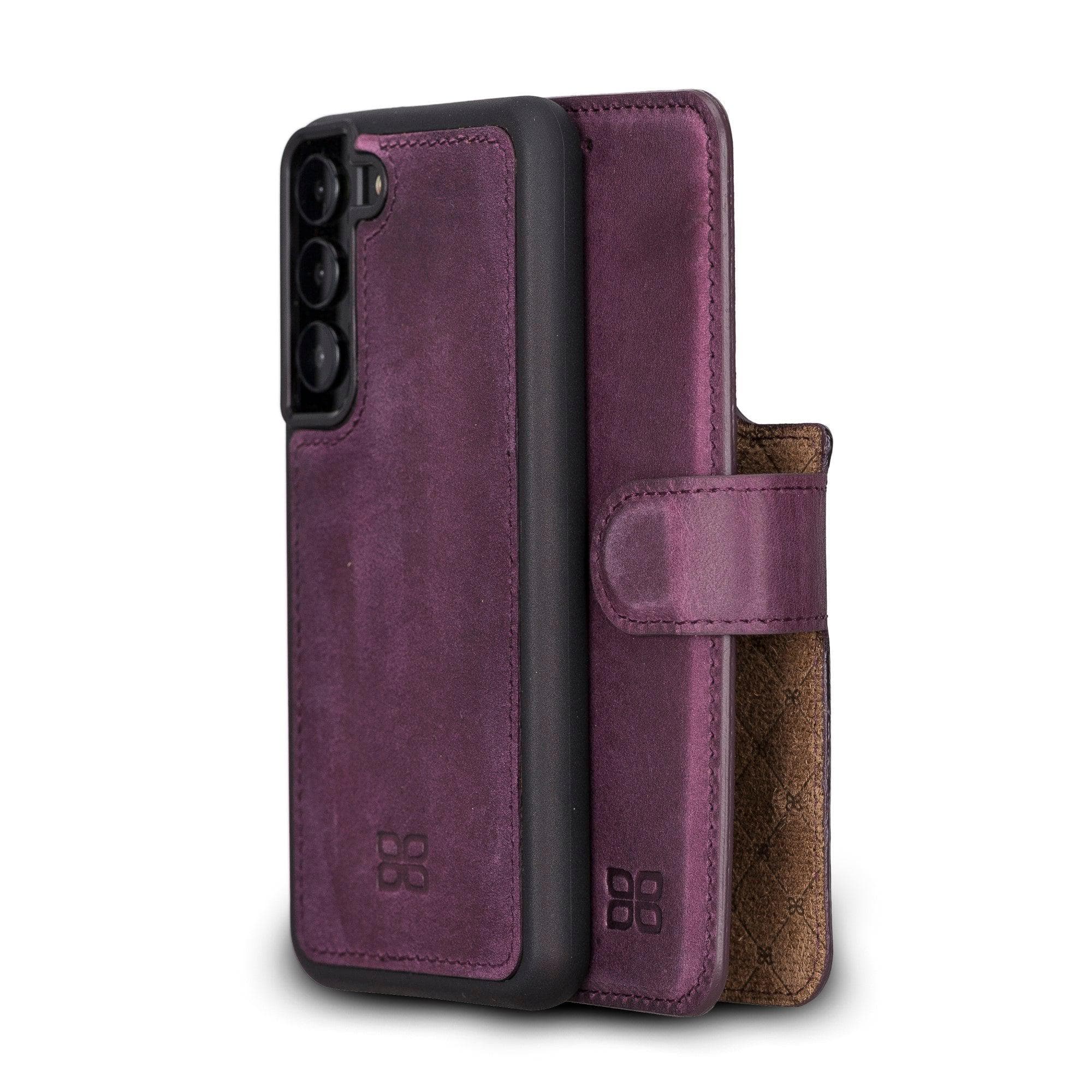 Samsung Galaxy S22 Series Leather Detachable Wallet Case S22 / Purple Bouletta LTD