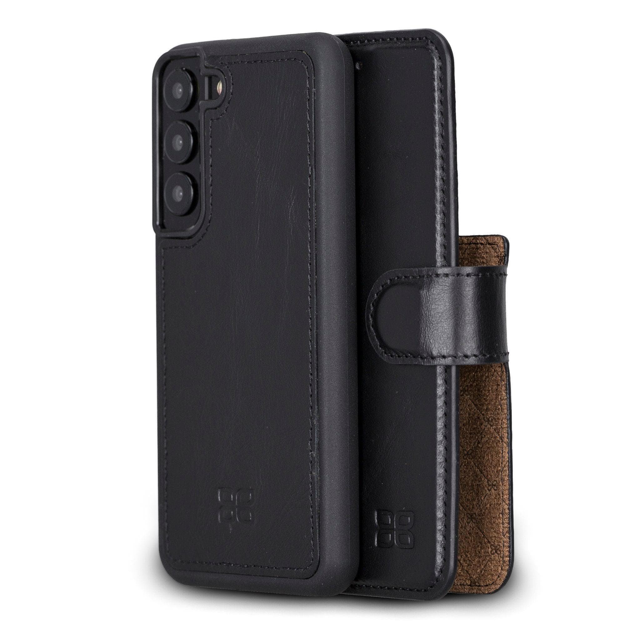 Samsung Galaxy S22 Series Leather Detachable Wallet Case S22 / Black Bouletta LTD