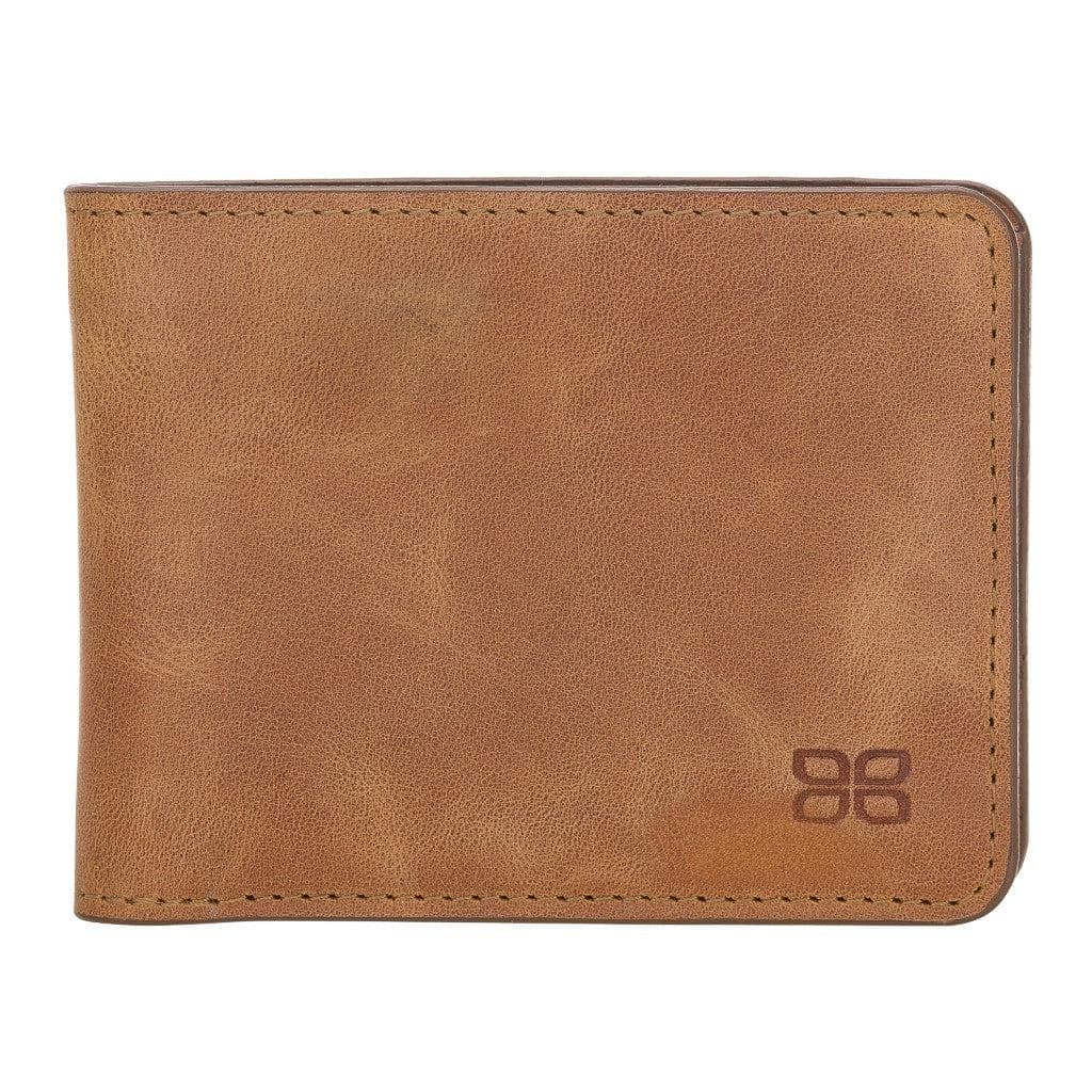 Pier Handmade and Personalised Genuine Leather Wallet for Men's Tiguan Tan Bouletta LTD