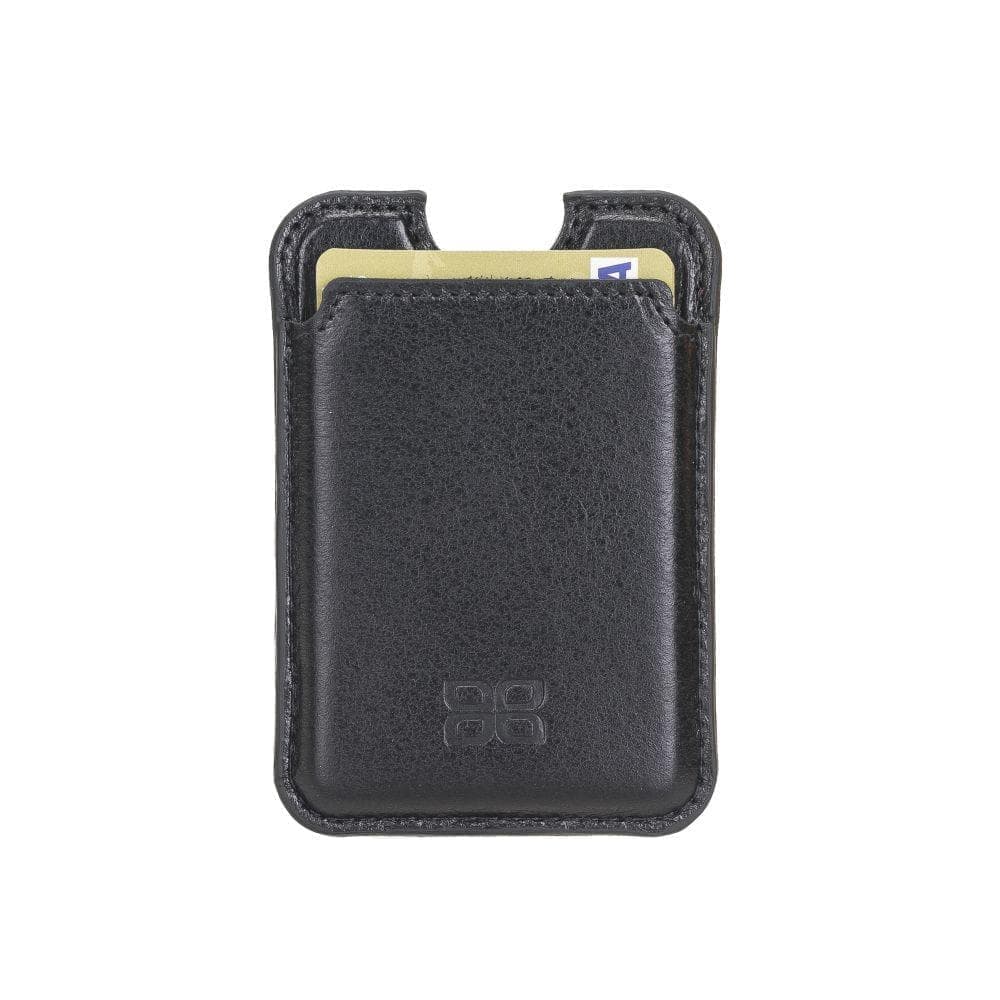 Maggy Magnetic Leather Card Holder Black Bouletta Shop
