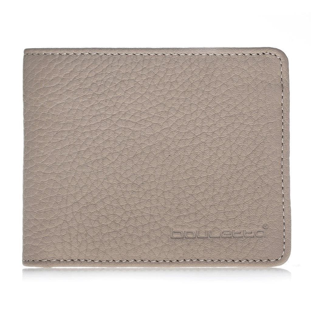 Pier Handmade and Personalised Genuine Leather Wallet for Men's Floater Cream Bouletta LTD